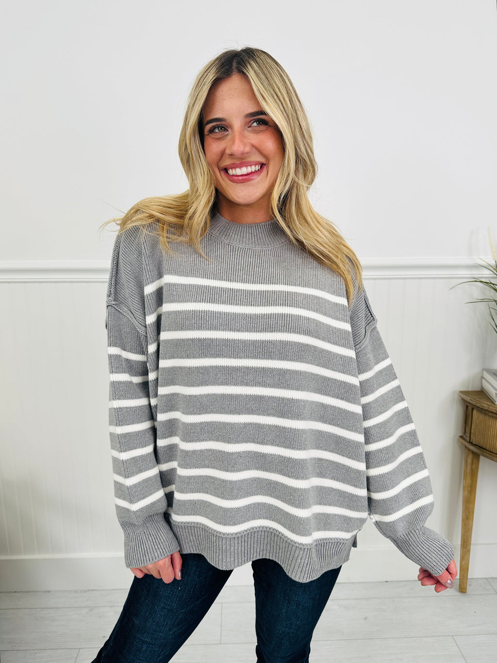 Falling For Stripes Sweater-Multiple Colors!