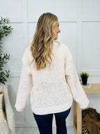Bloom Where Buttoned Cardigan in Powder Cream