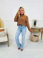 Feeling Brand New Slim Wide Leg Tummy Control Jeans