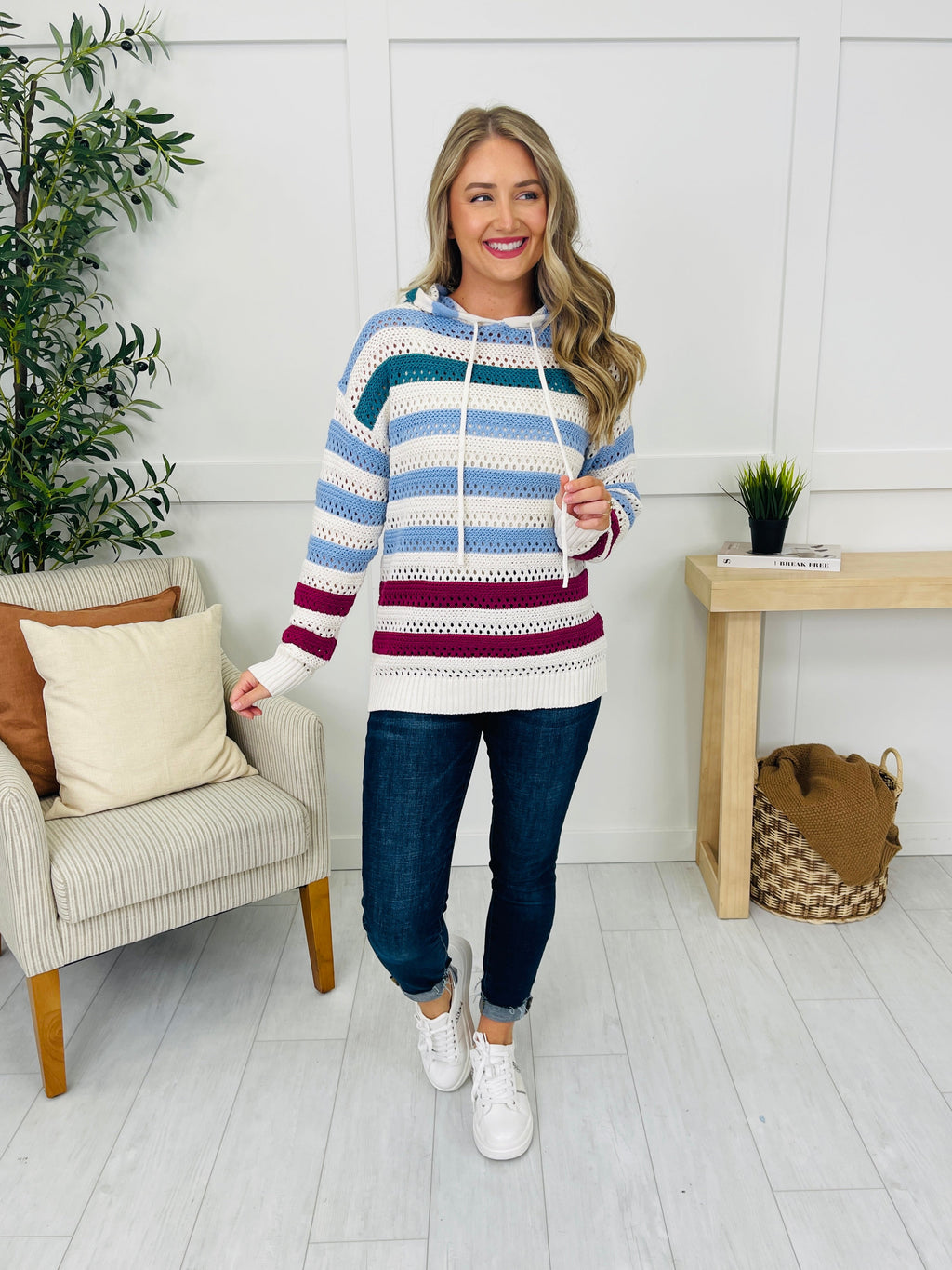 Colorful Waves Sweater