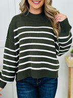 Stripe Right Sweater- Multiple Colors!