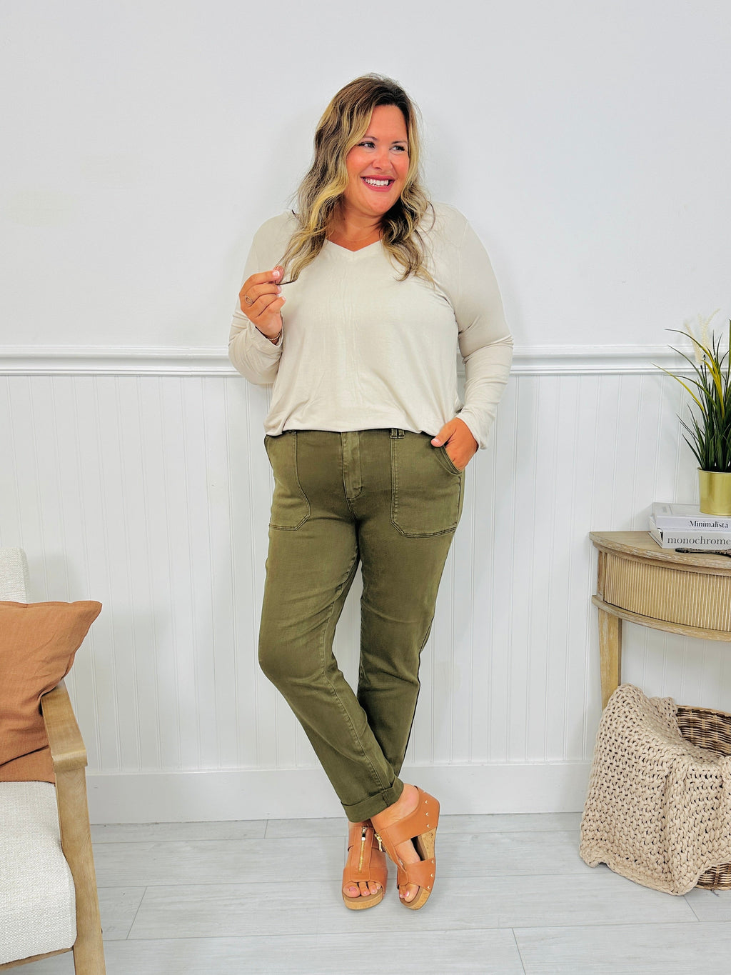 Judy Blue Olive You Weekender Jeans