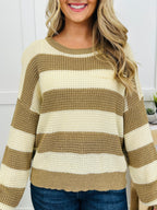 Stay In Stride Sweater in Khaki
