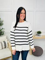 Falling Into Pattern Sweater in Ivory