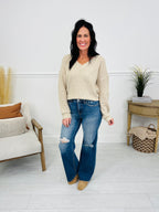 By Your Side Wide Leg Tummy Control Jeans