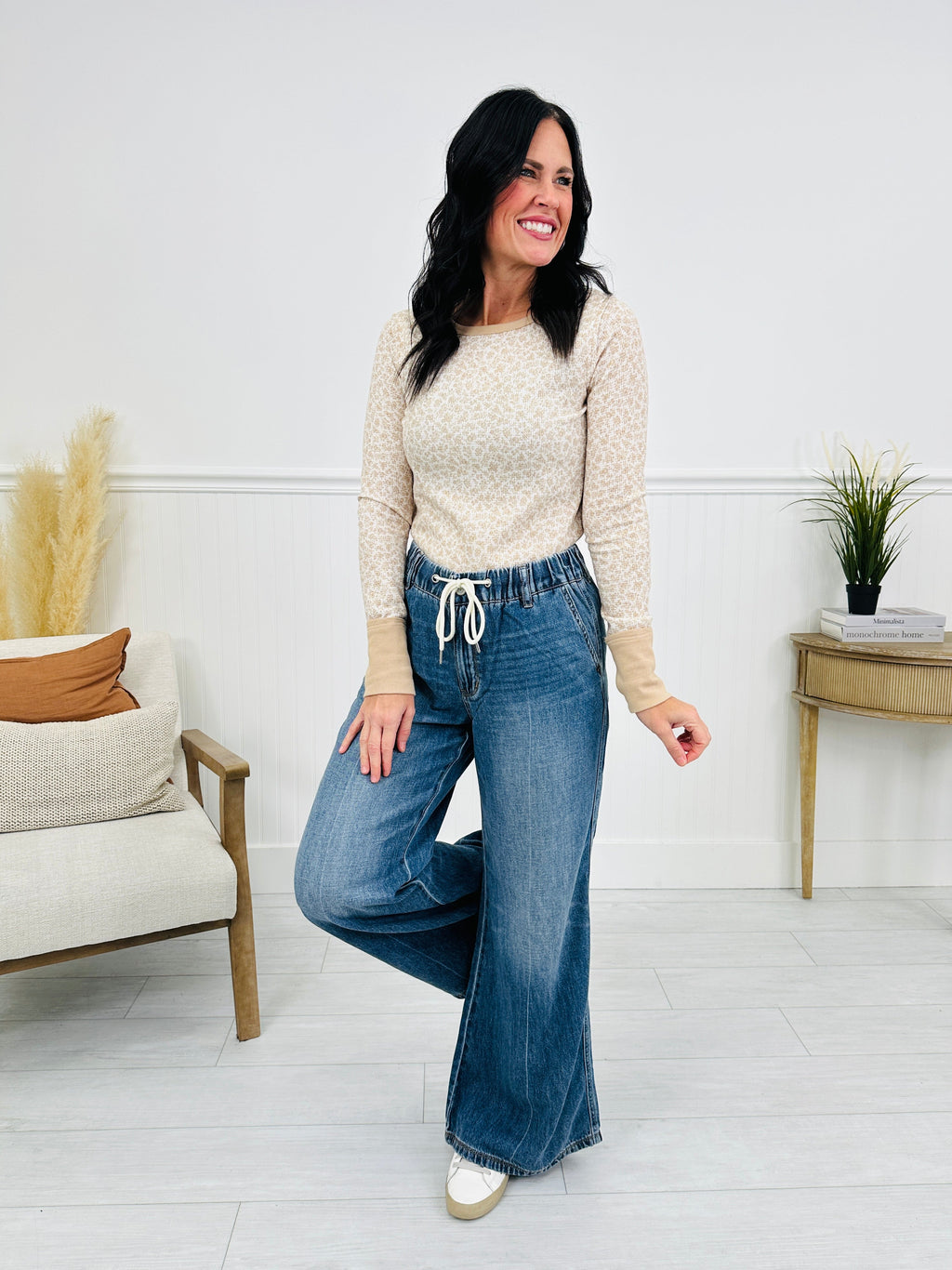 Judy Blue Easy Does It Featherweight Palazzo Jeans