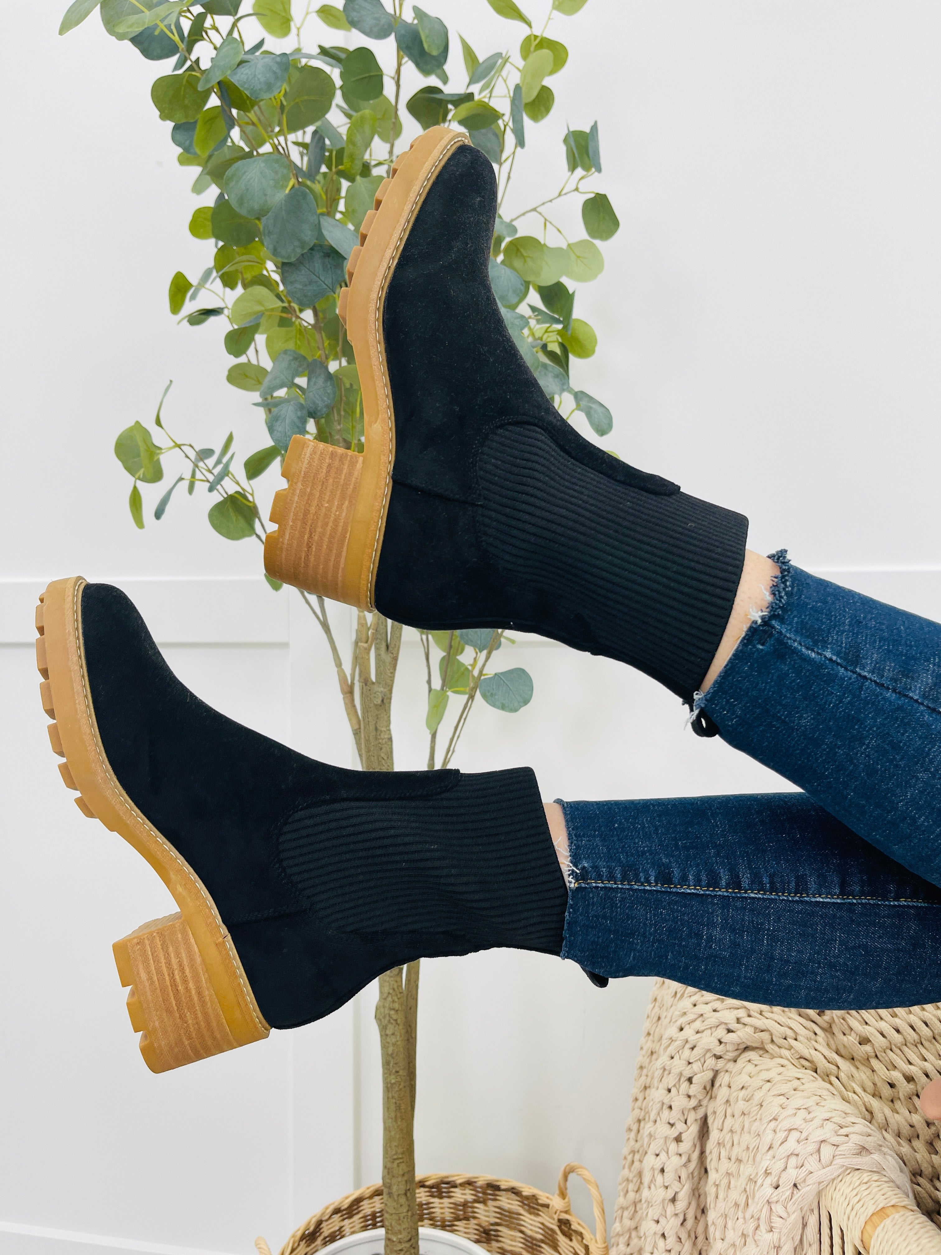 Finding My Direction Booties In Black