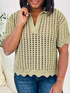 Wrap Me Lightly Sweater in Olive