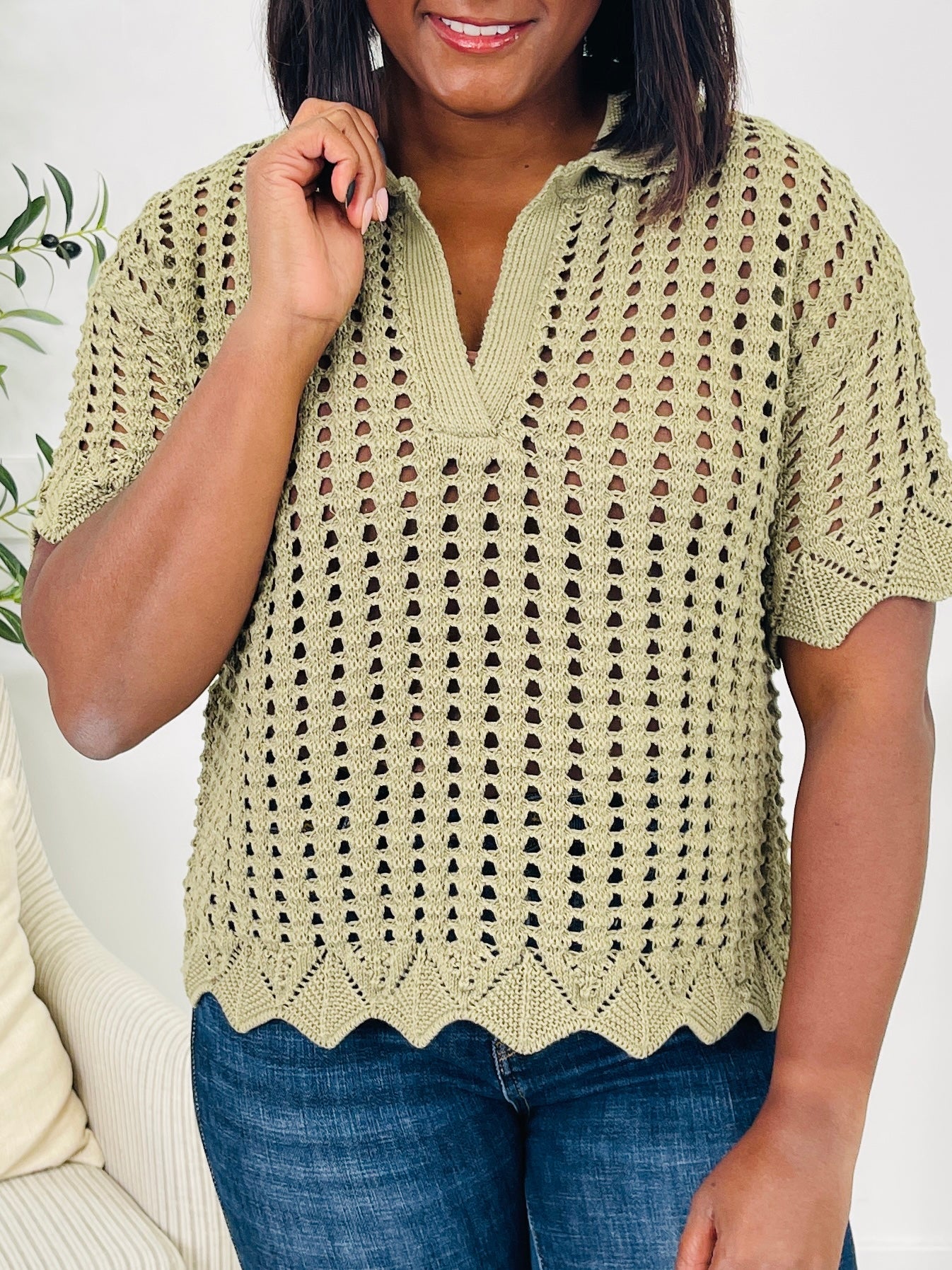 Wrap Me Lightly Sweater in Olive