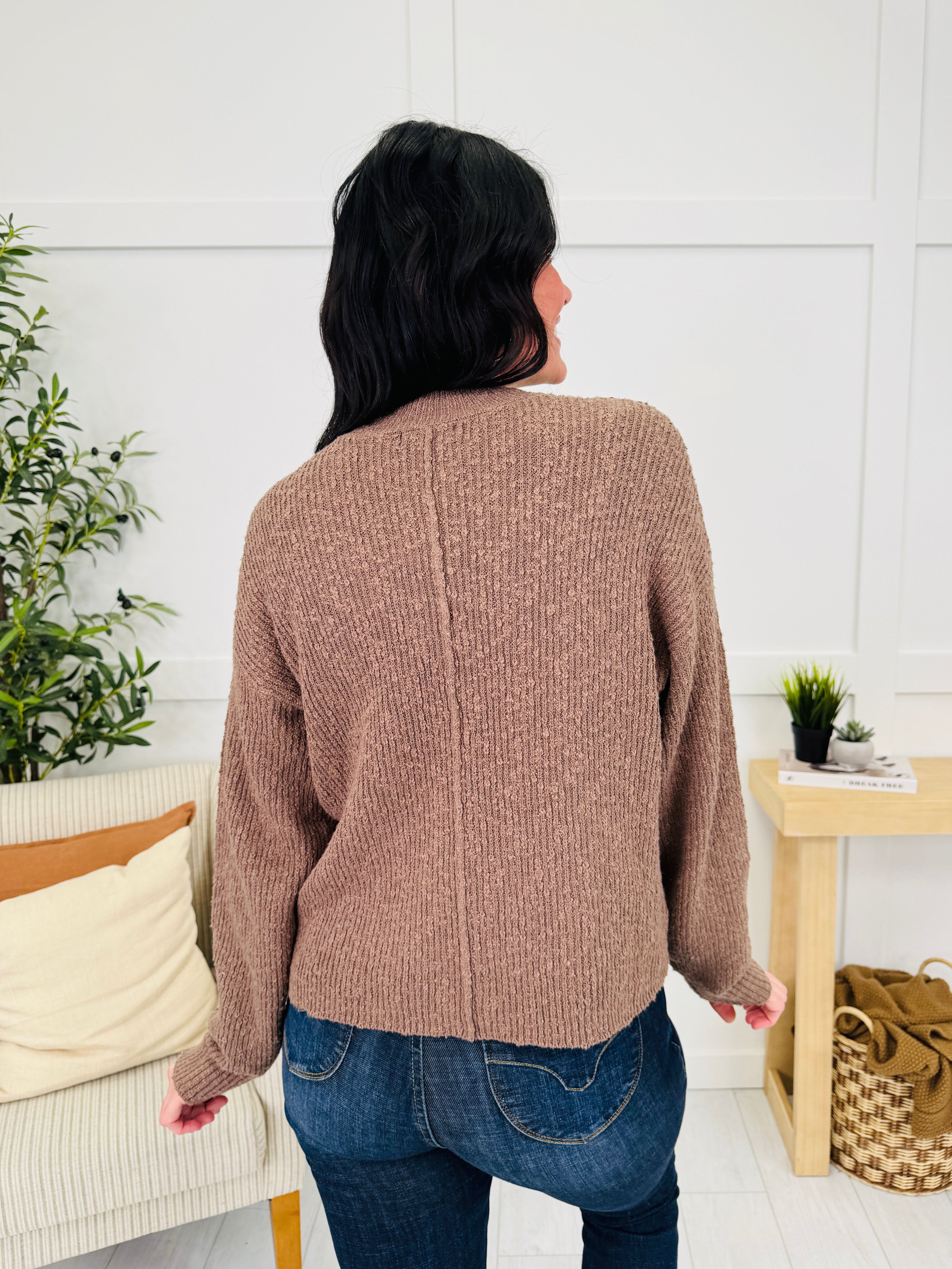 Modern Trace Sweater in Mocha