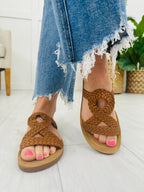 Strapped Serenity Sandals in Cognac