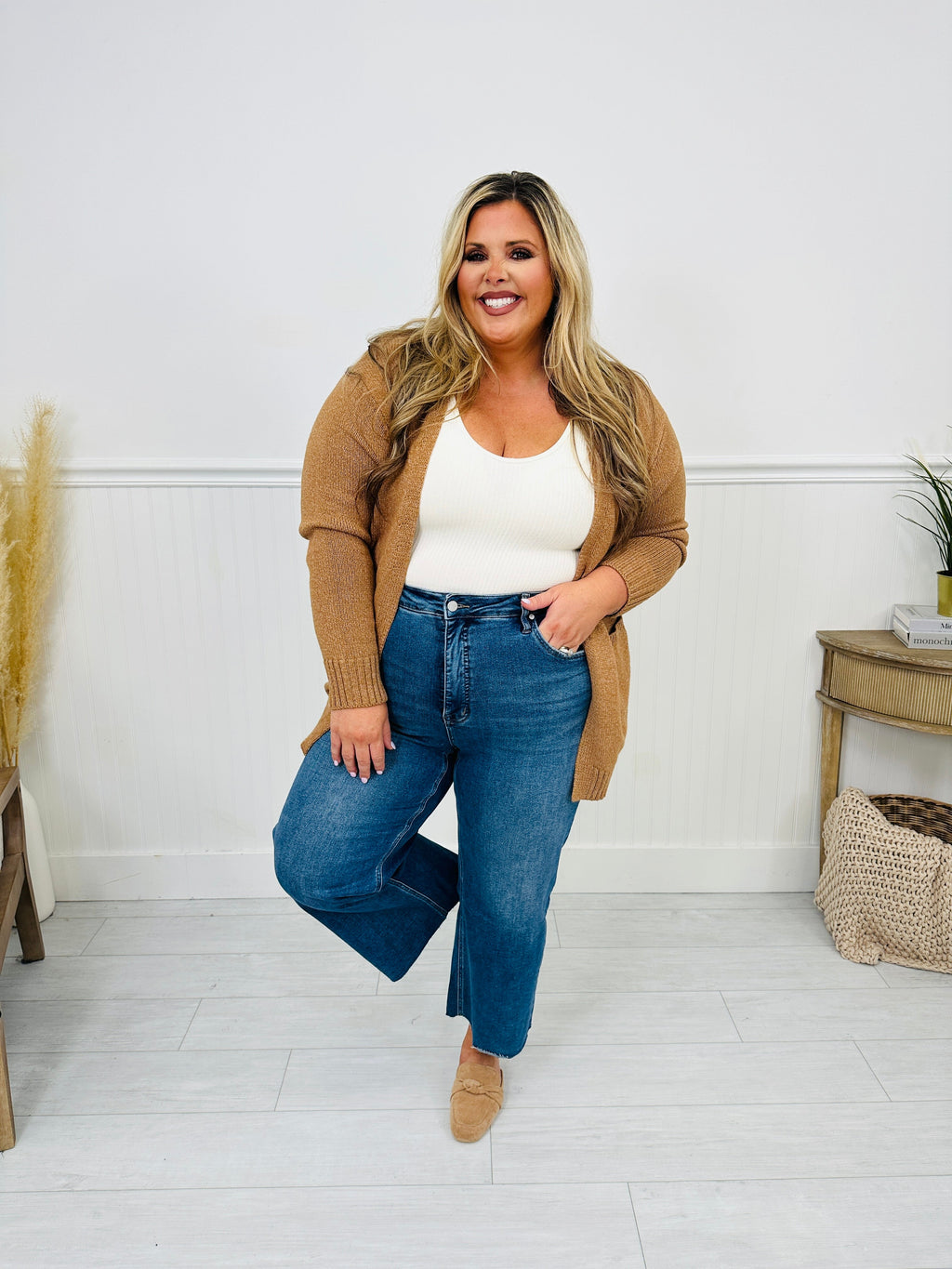 My Everything Cropped Wide Leg Tummy Control Jeans