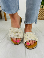 Rhinestone Romance Sandals In Ivory