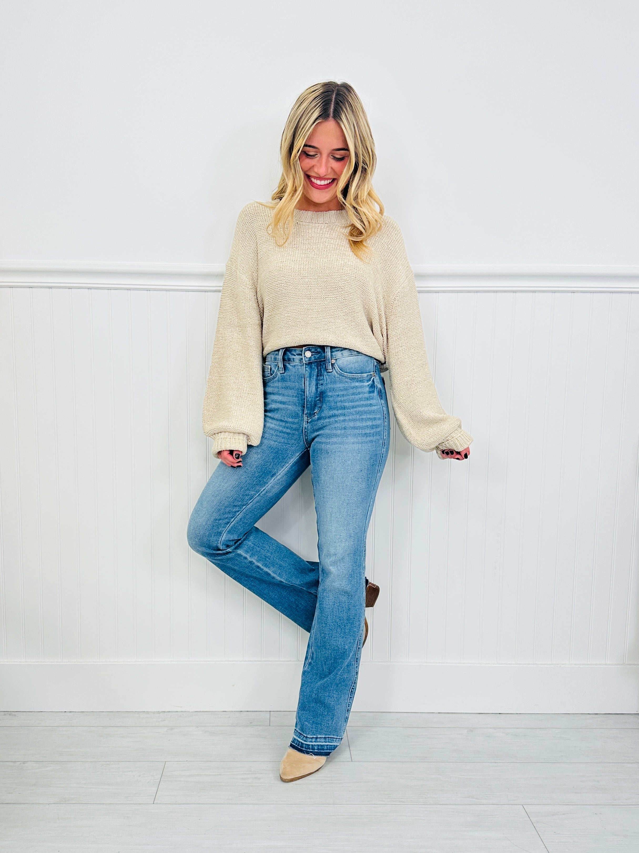 Judy Blue Shift In Seasons Tummy Control Slim Bootcut Jeans