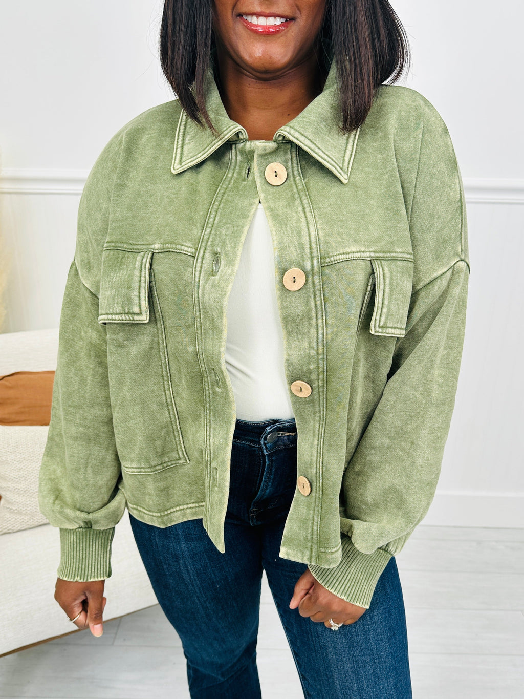 DOORBUSTER! Clean Break Shacket- Multiple Colors!