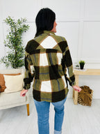 Rustic Runway Shacket in Olive