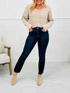 Feeling Fall Cropped Straight Tummy Control Jeans