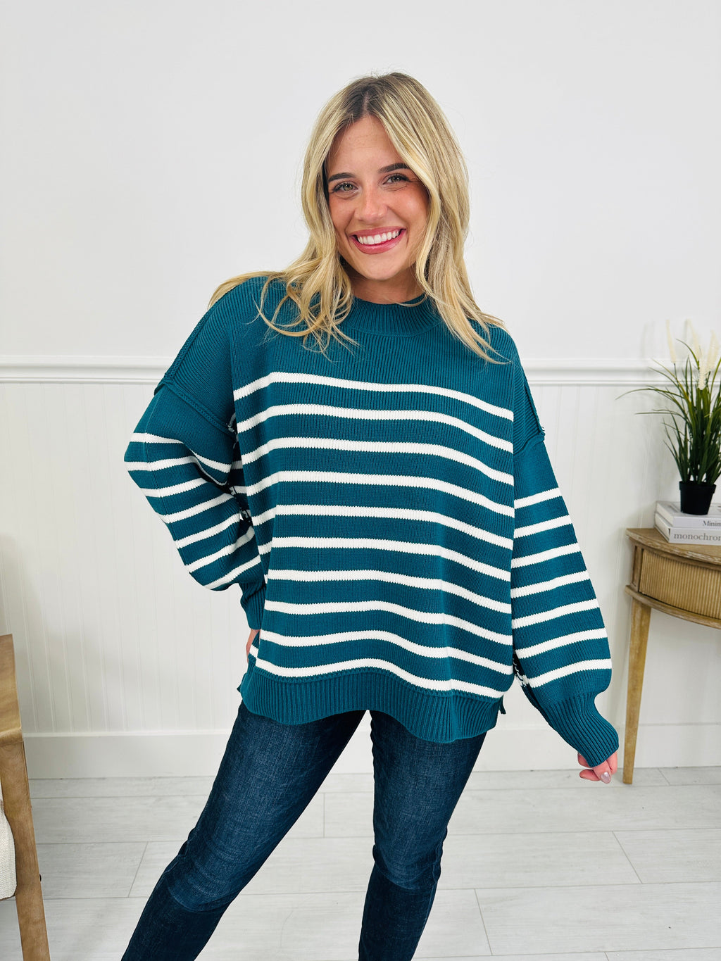 Falling For Stripes Sweater-Multiple Colors!