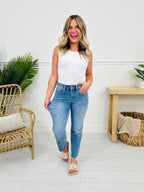 Take The Bait Slim Straight Cropped Jeans With Tummy Control