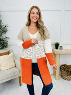 Stay Warm With Me Cardigan in Orange