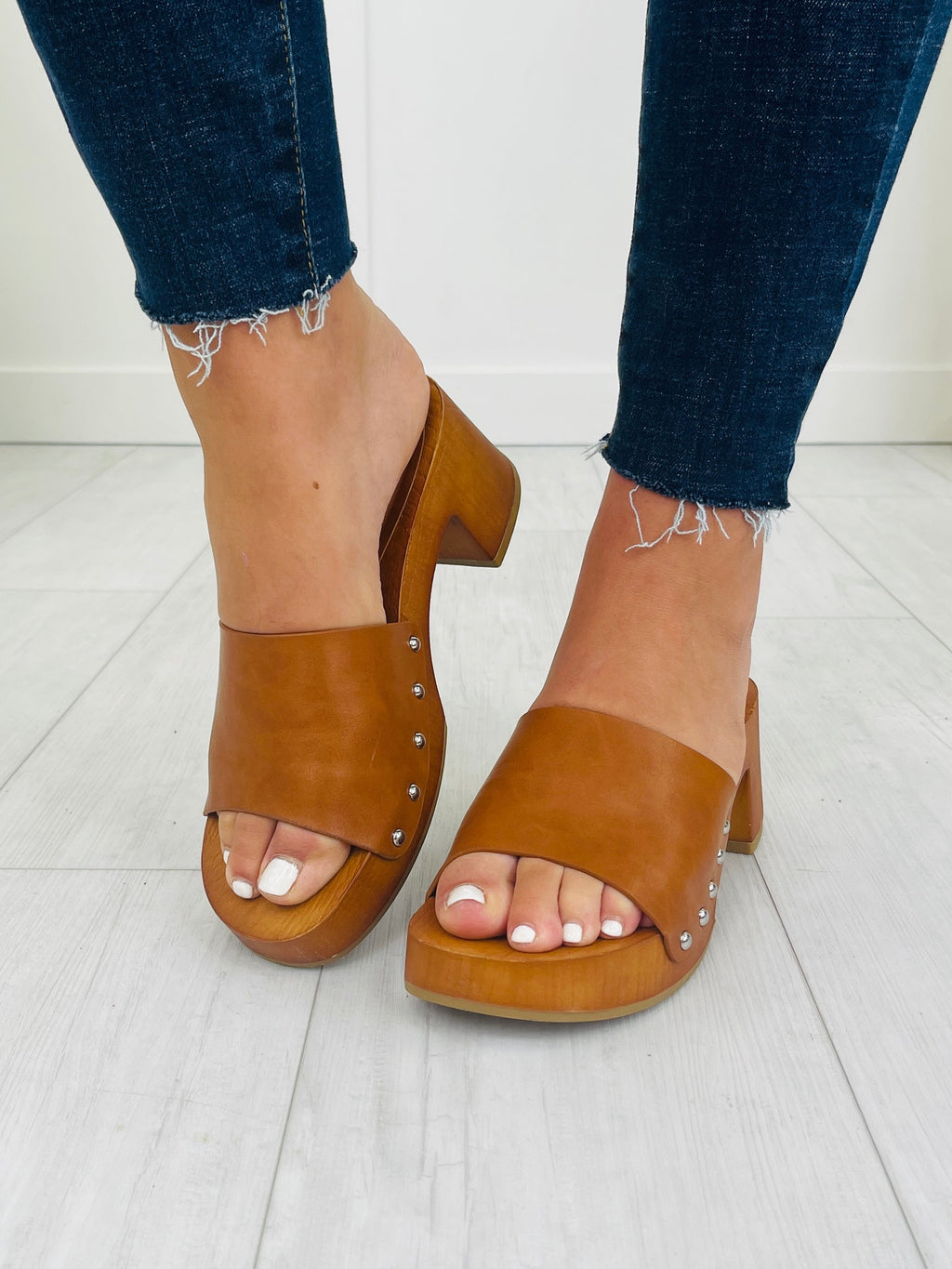 Slide Into Style Clogs in Tan