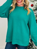 Sweet Like Santa Thermal Pullover in Multiple Colors