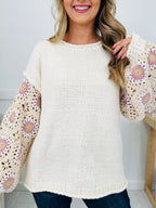 Threaded Secrets Sweater in Ivory Cream Multi