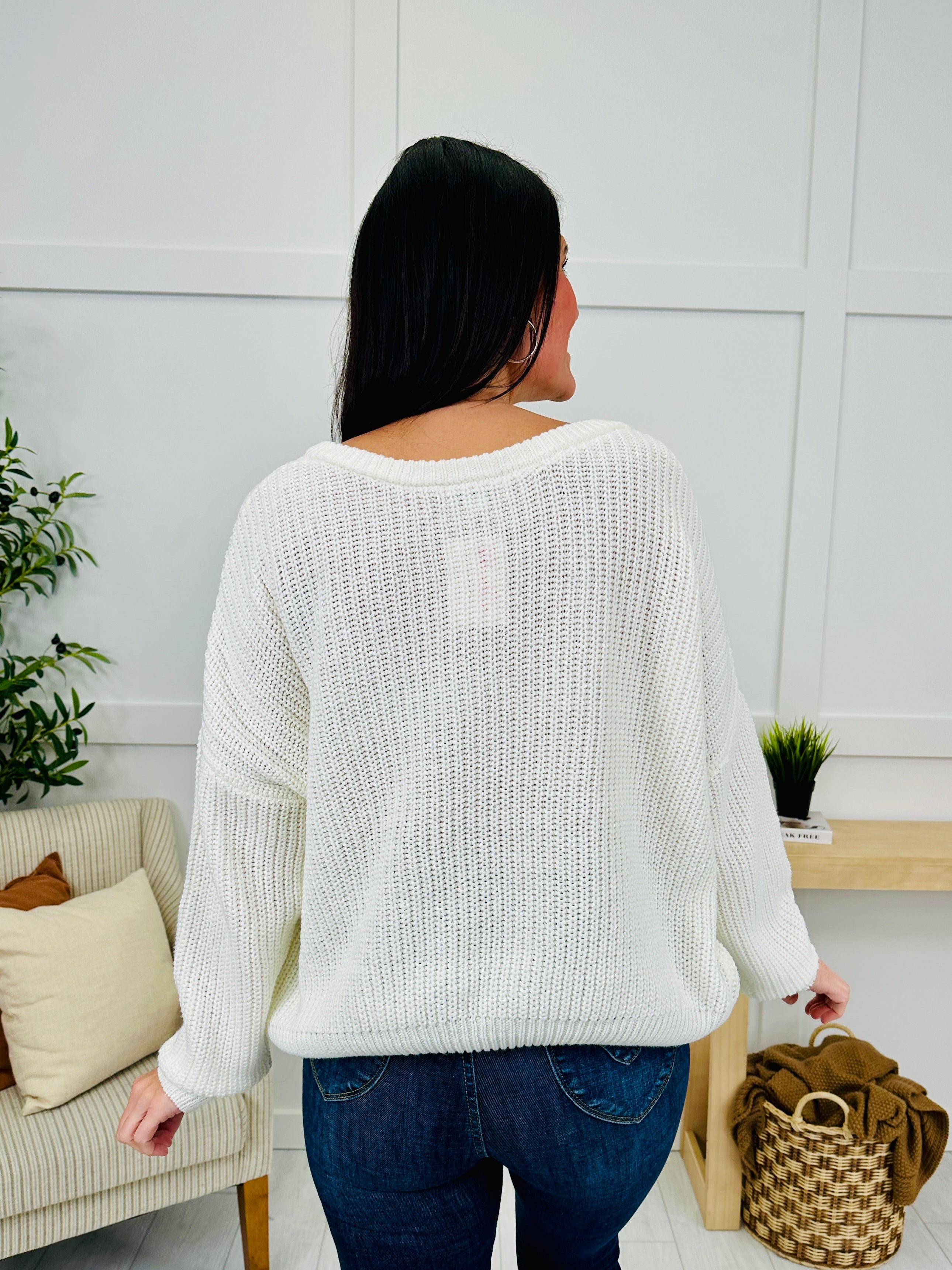 This Kind Of Cozy Sweater in White