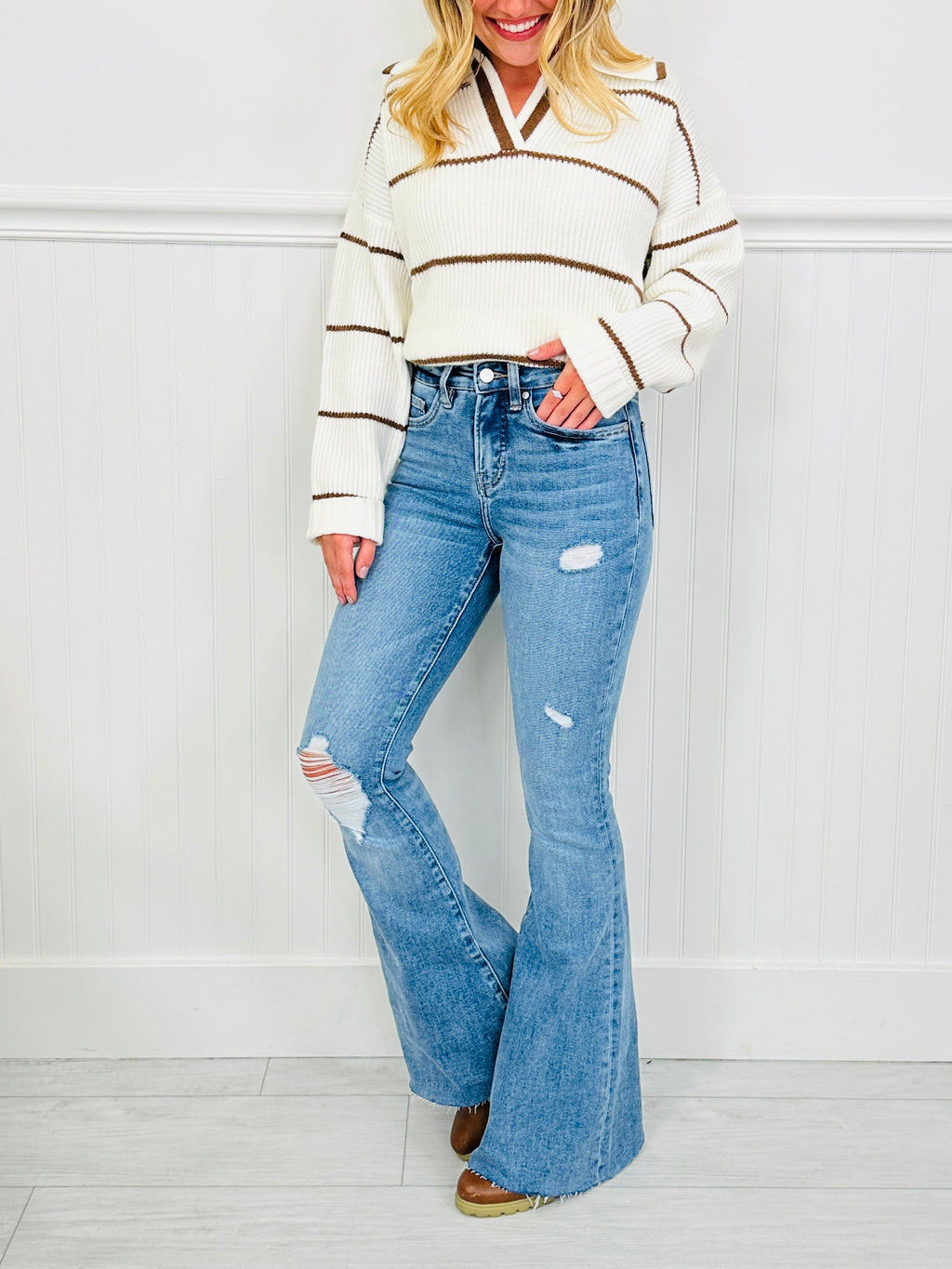 Fall For Flare Tummy Control Flare Jeans