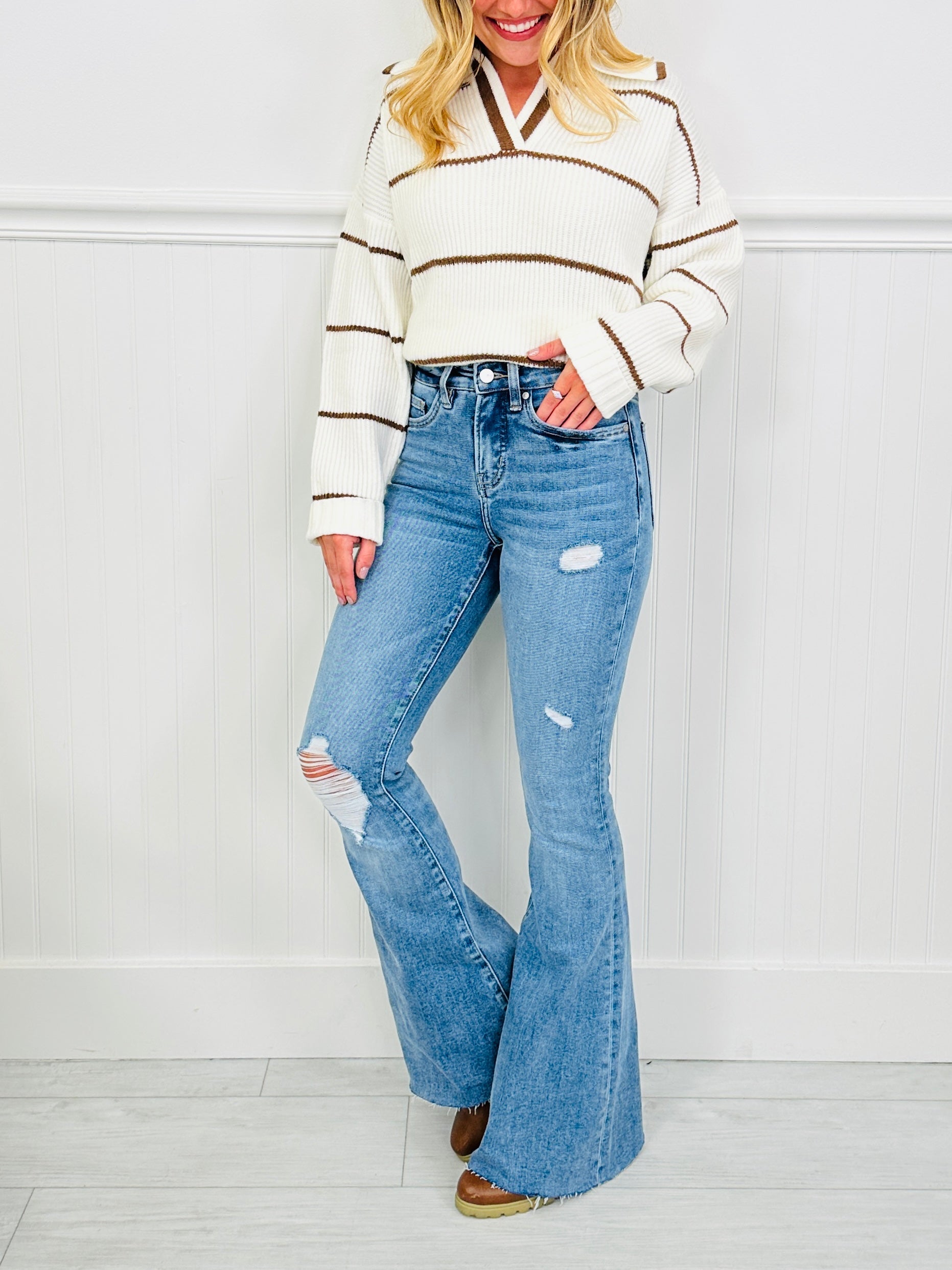Fall For Flare Tummy Control Flare Jeans