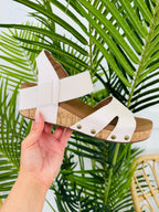 Sleek Step Wedges In Ivory