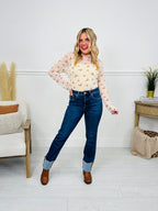 Stay Cuffed Tummy Control Mom Jeans