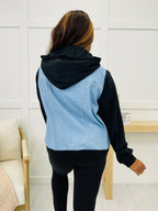 Say What You Want Jacket In Light Denim