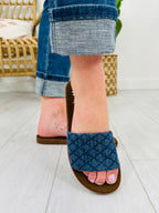 Coastal Quilts Sandals in Navy