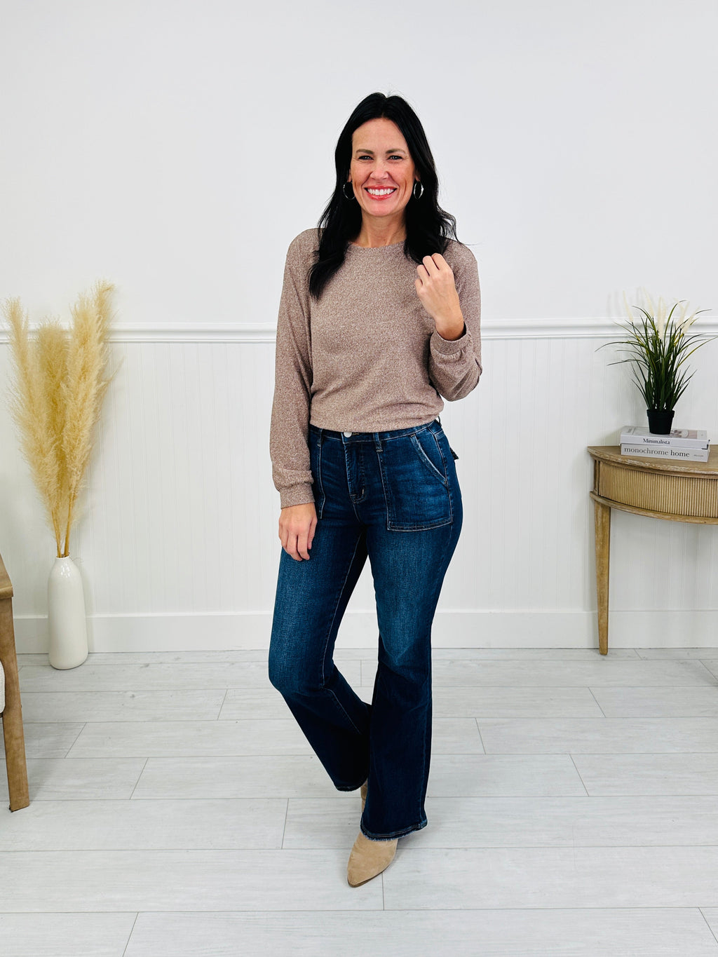 Pocket Goals Tummy Control Bootcut Jeans