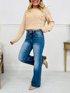 Just Four You Tummy Control Wide Leg Jeans in Four Inseams