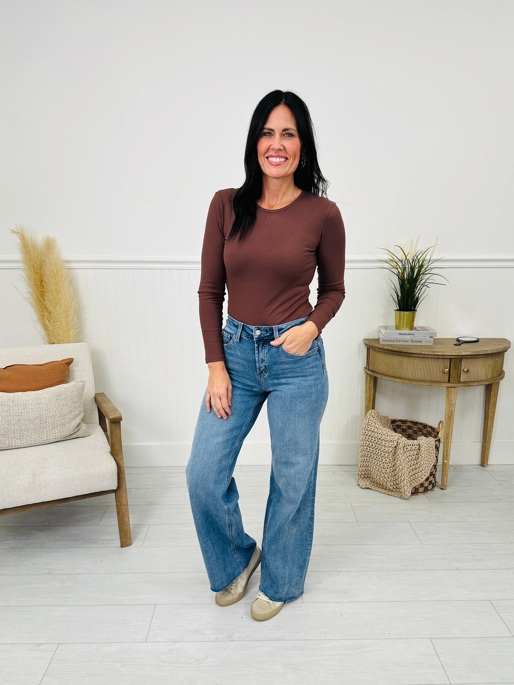 Planning Ahead Tummy Control Wide Leg Jeans