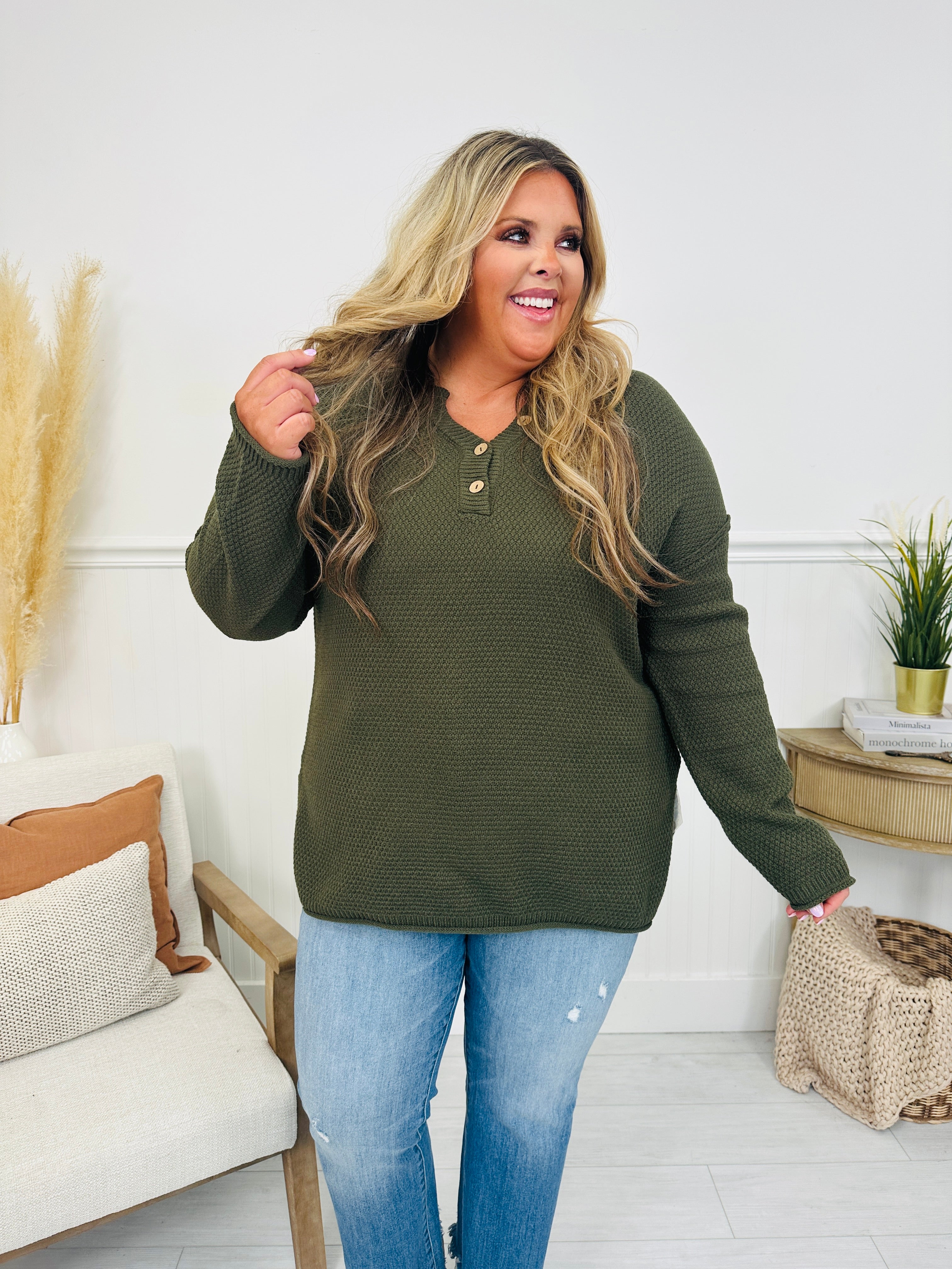 Reset Button Sweater- Multiple Colors!