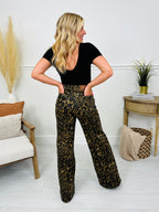 Judy Blue Walk On The Wild Side Retro Wide Leg Leopard Jeans