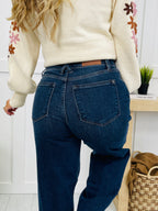 Judy Blue Double Time Wide Leg Jeans