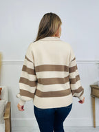 Chilly Day Charm Sweater in Camel