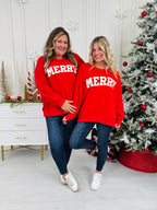 Merry Chenille Patch Crewneck Sweatshirt