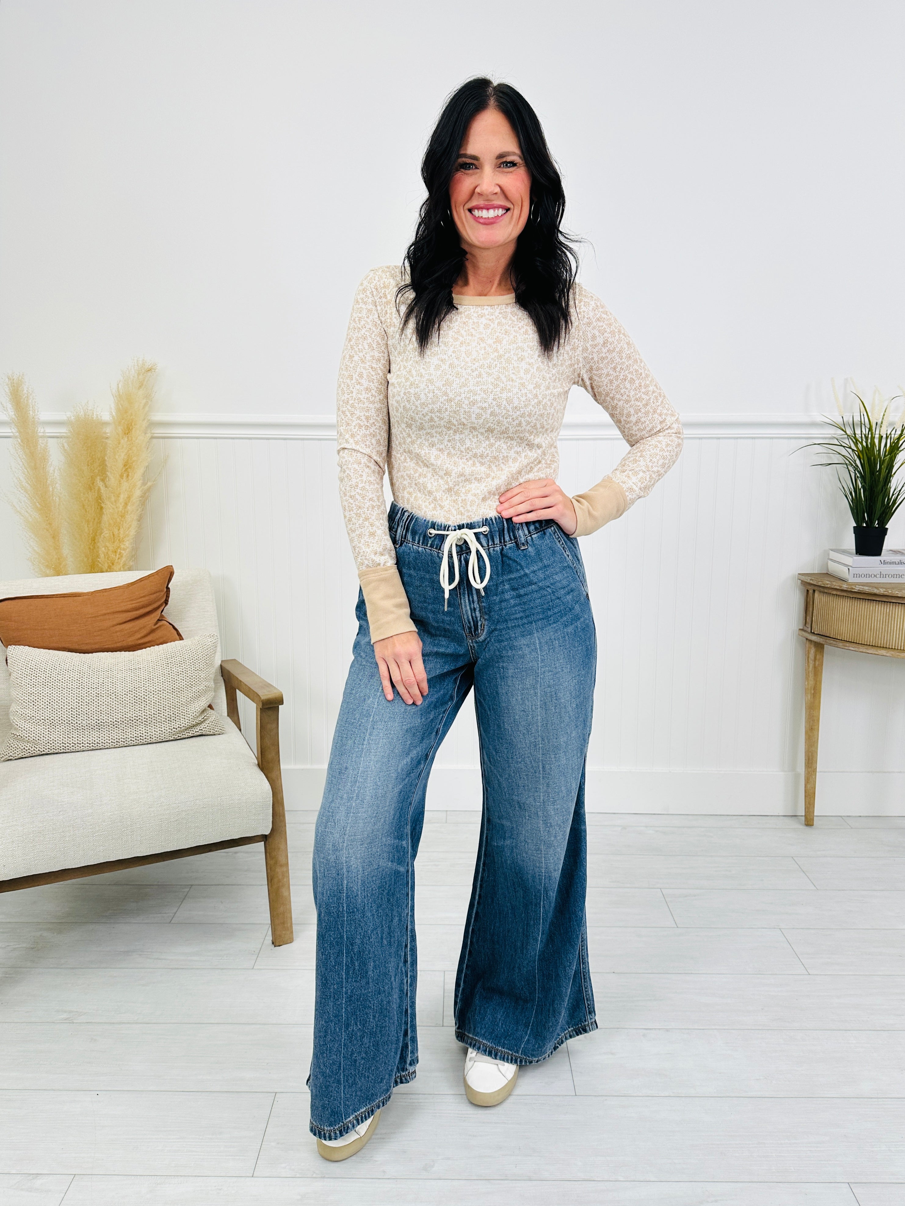 Judy Blue Easy Does It Featherweight Palazzo Jeans