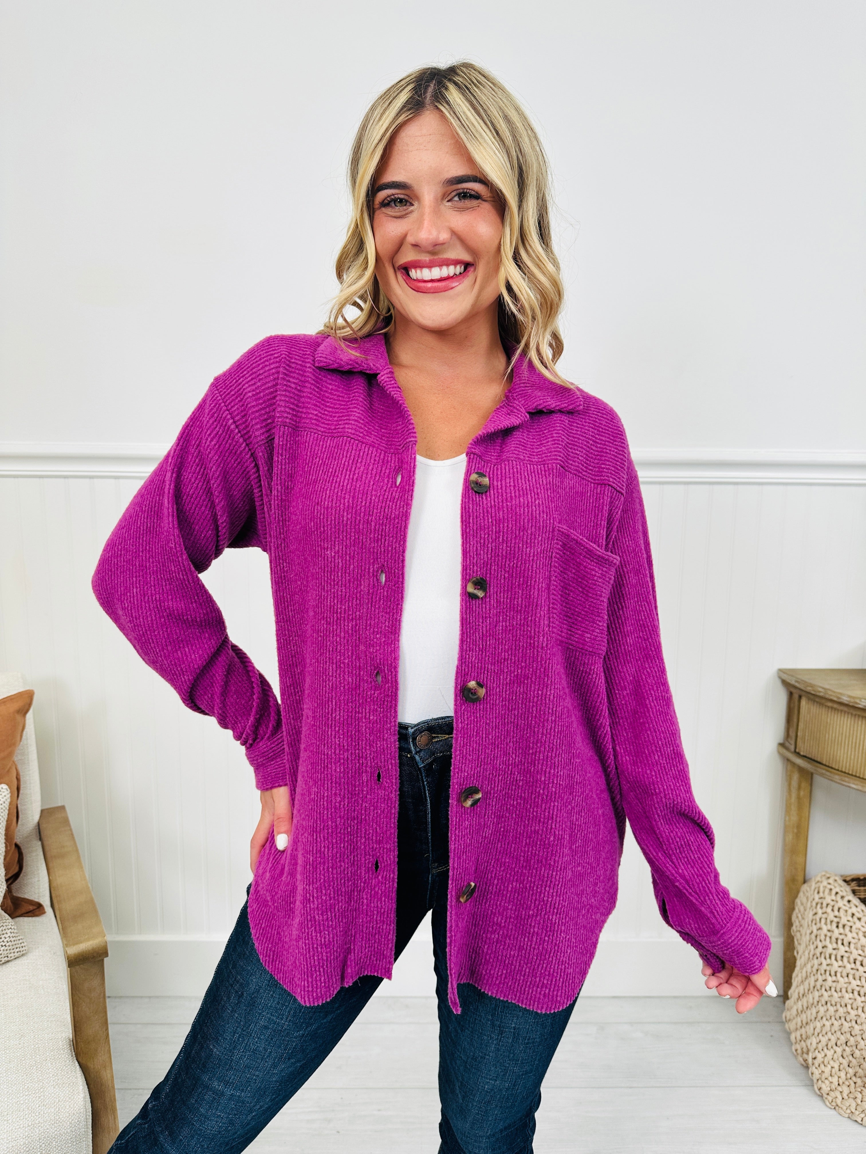 Time To Lounge Shacket- Multiple Colors!