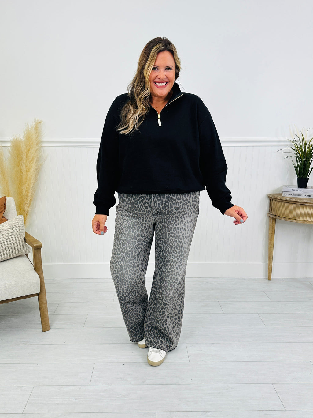 Wild Thing Tummy Control Grey Leopard Jeans