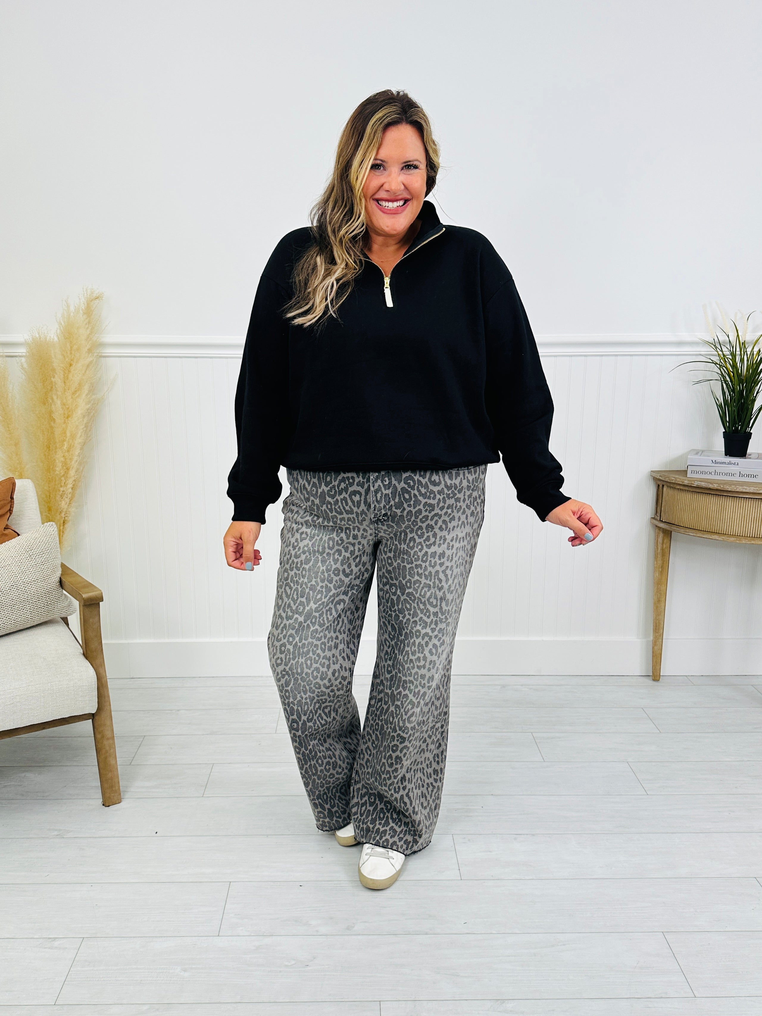 Wild Thing Tummy Control Grey Leopard Jeans