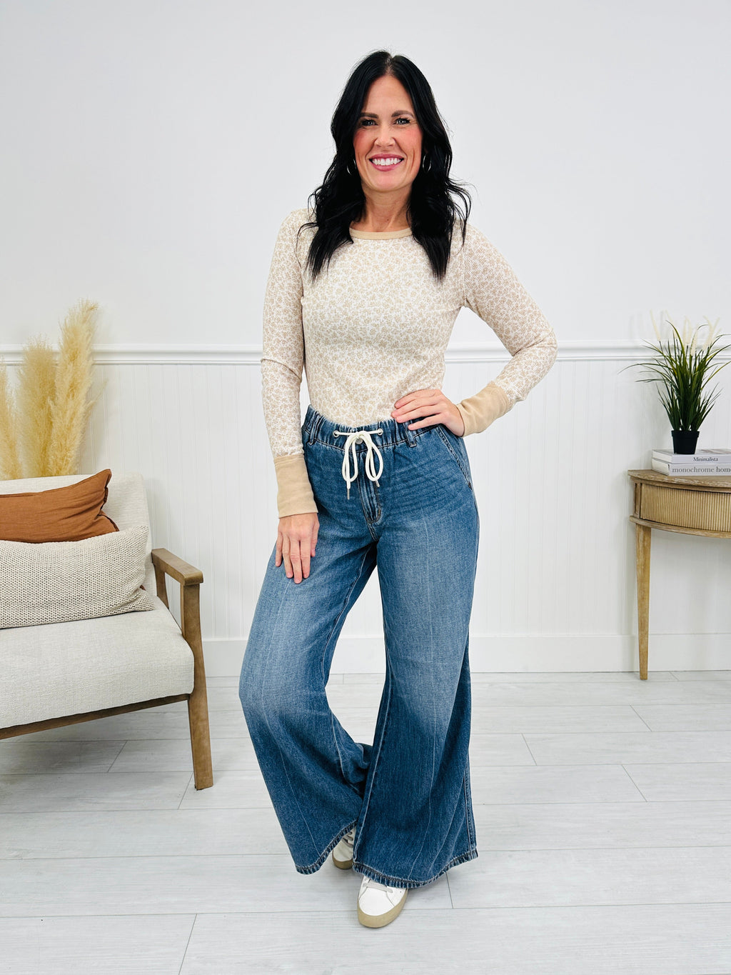 Judy Blue Easy Does It Featherweight Palazzo Jeans