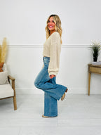 Cat Scratch Fever Tummy Control Wide Leg Jeans