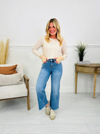 On The Go Tummy Control Wide Leg Jeans