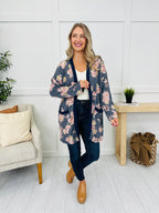 Petals In The Pines Top in Navy